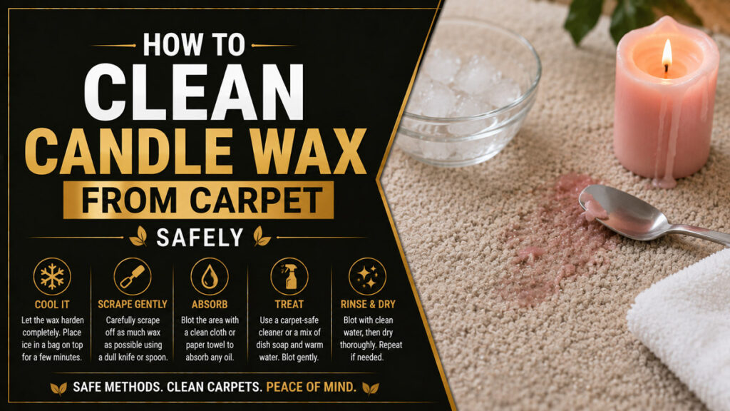 How to Clean Candle Wax From Carpet Safely