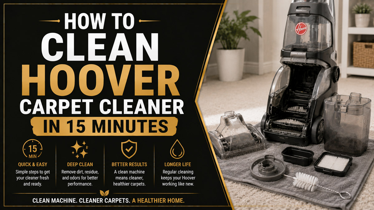 How to Clean Hoover Carpet Cleaner