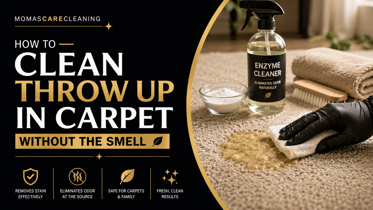 How to Clean Throw Up in Carpet Without the Smell