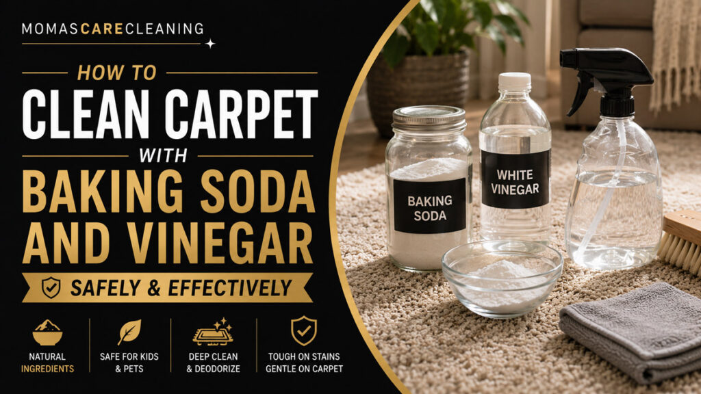 How to Clean Carpet With Baking Soda and Vinegar Safely