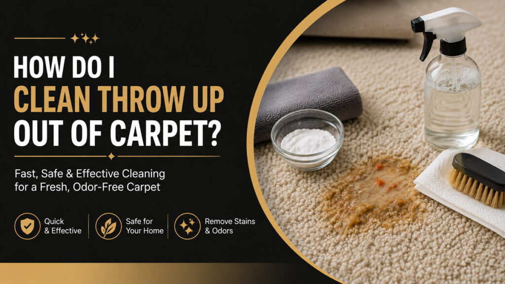 How Do I Clean Throw Up Out of Carpet