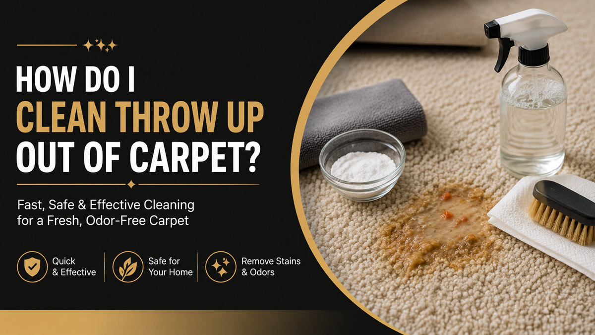 How Do I Clean Throw Up Out of Carpet