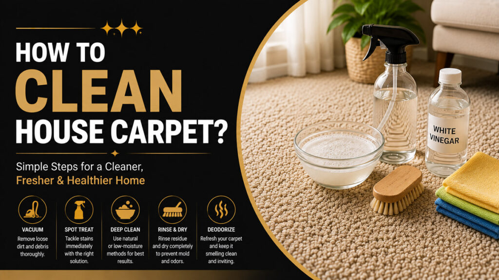How to Clean House Carpet