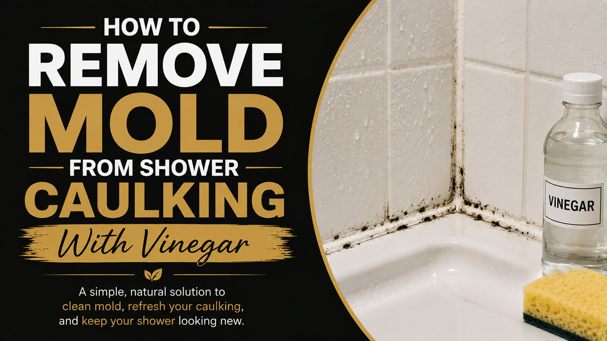 How to Remove Mold From Shower Caulking With Vinegar