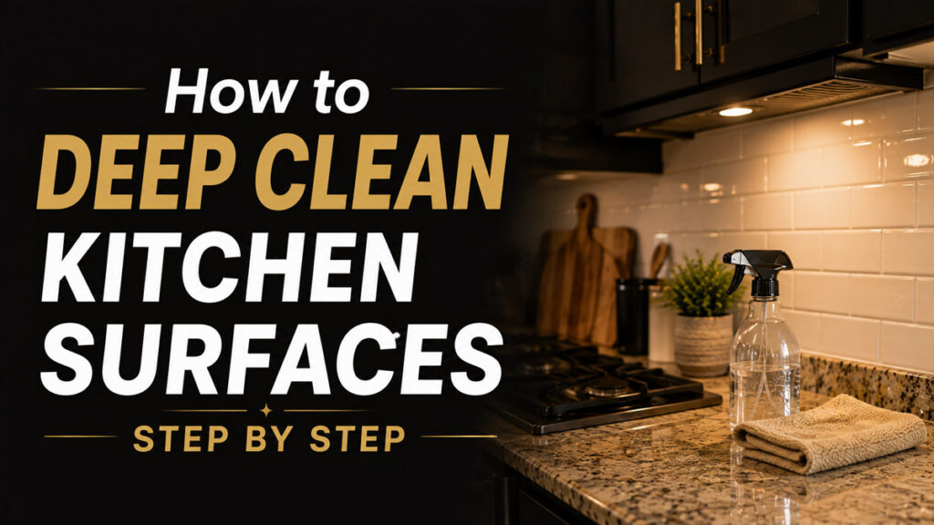 How to Deep Clean Kitchen Surfaces Step by Step
