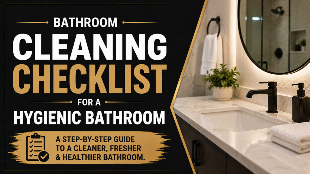Bathroom Cleaning Checklist for a Hygienic Bathroom