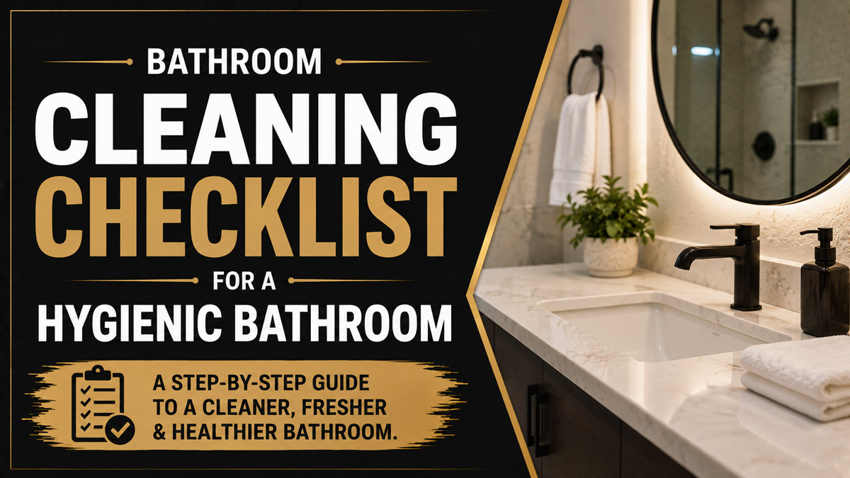 Bathroom Cleaning Checklist for a Hygienic Bathroom