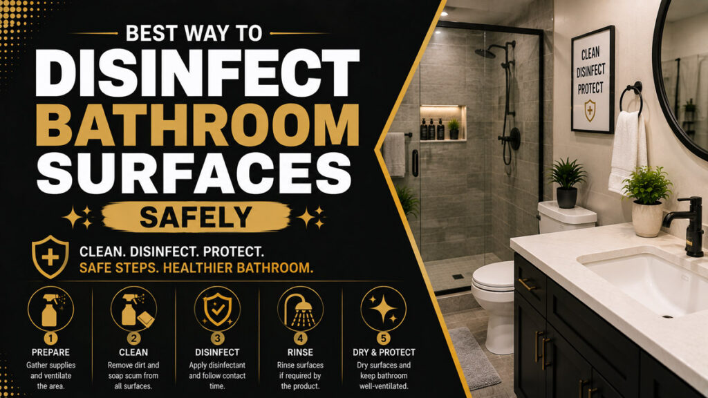 Best Way to Disinfect Bathroom Surfaces Safely