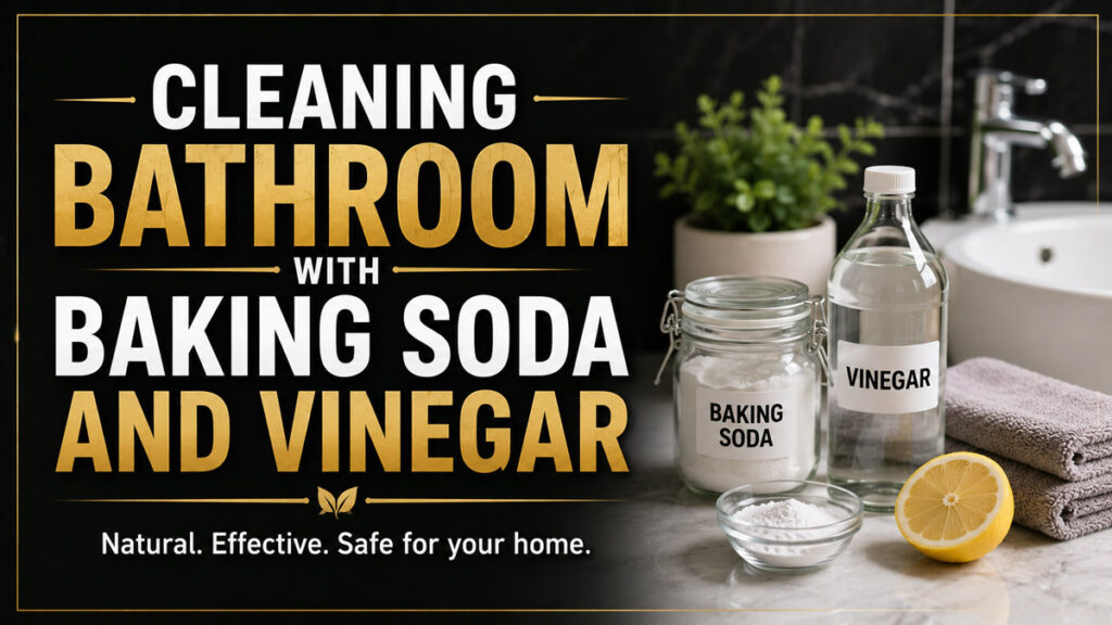 Cleaning Bathroom With Baking Soda and Vinegar