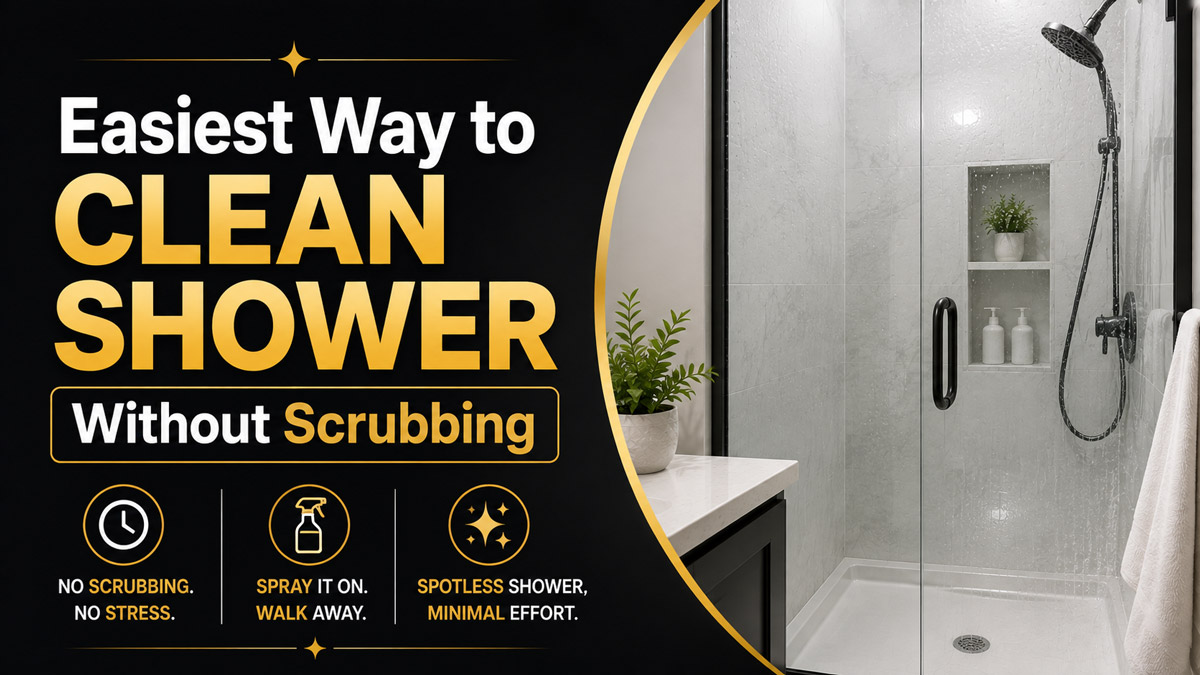 Easiest Way to Clean Shower Without Scrubbing