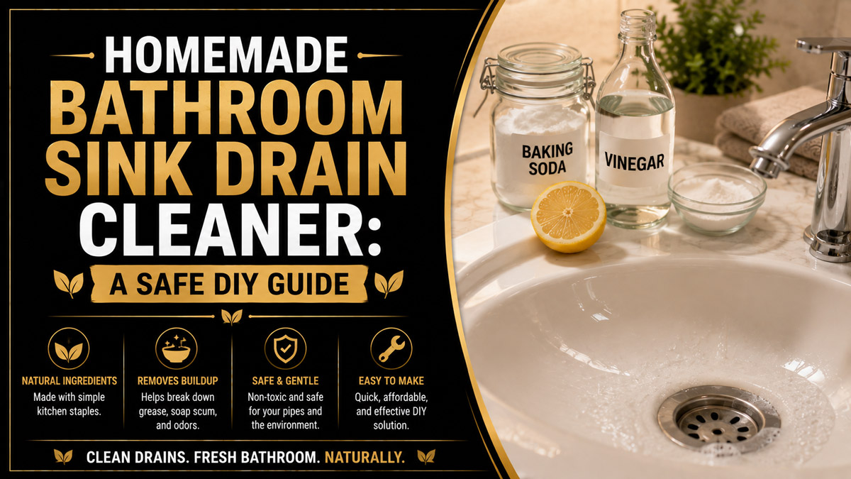 Homemade Bathroom Sink Drain Cleaner