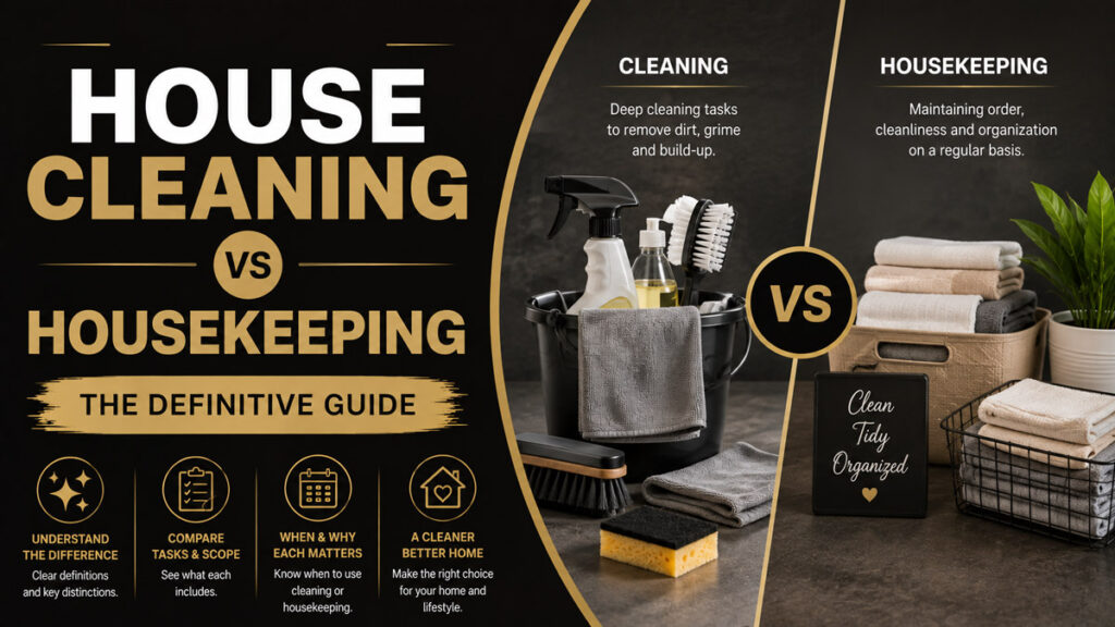 House Cleaning vs Housekeeping