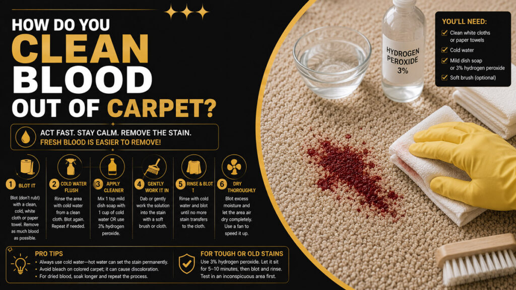 How Do You Clean Blood Out of Carpet