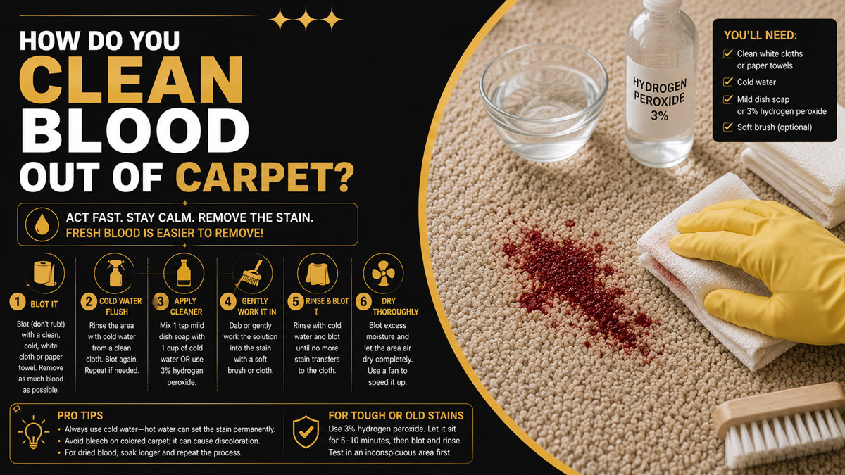 How Do You Clean Blood Out of Carpet
