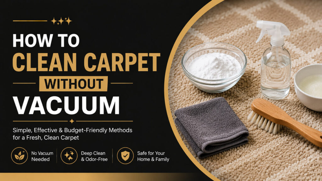 How To Clean Carpet Without Vacuum