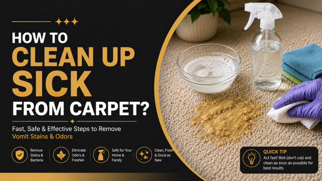 How To Clean Up Sick From Carpet