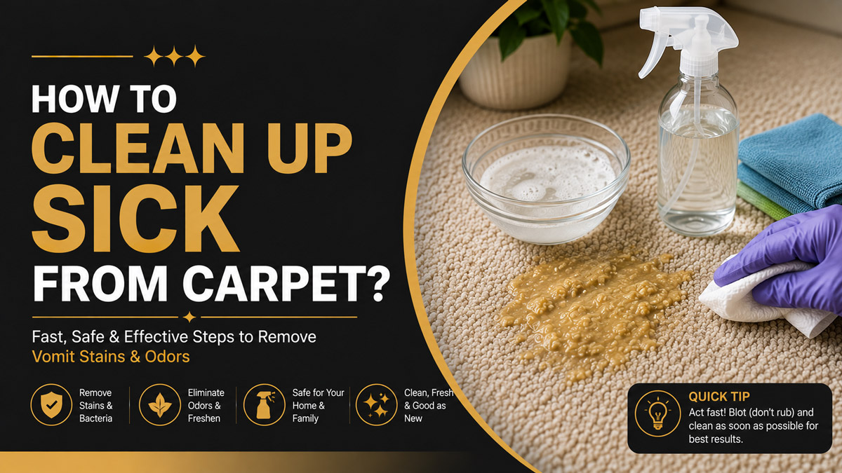 How To Clean Up Sick From Carpet