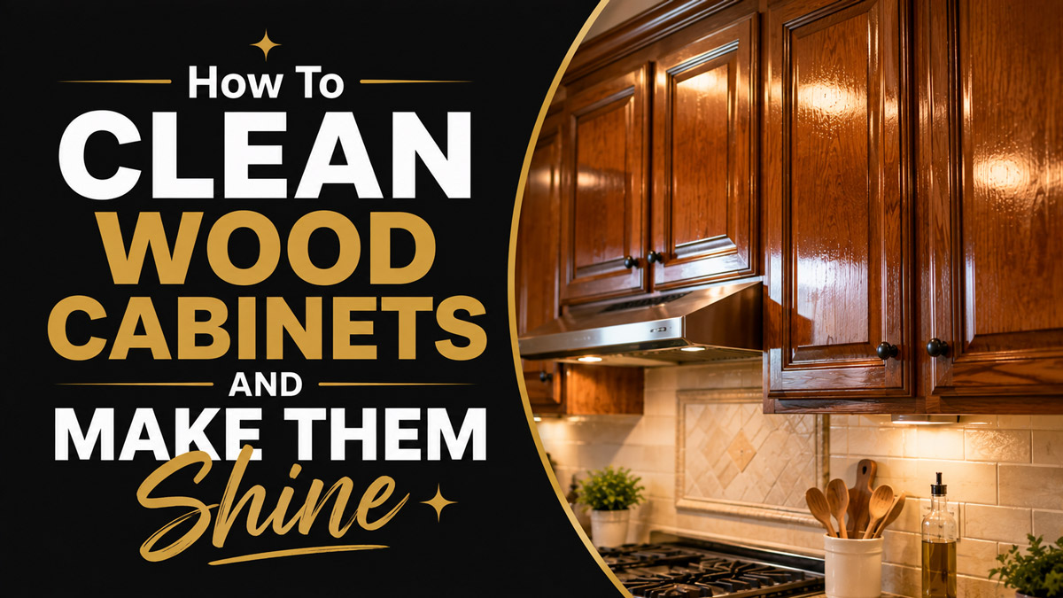 How To Clean Wood Cabinets And Make Them Shine