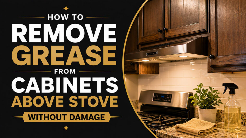 How To Remove Grease From Cabinets Above Stove Without Damage