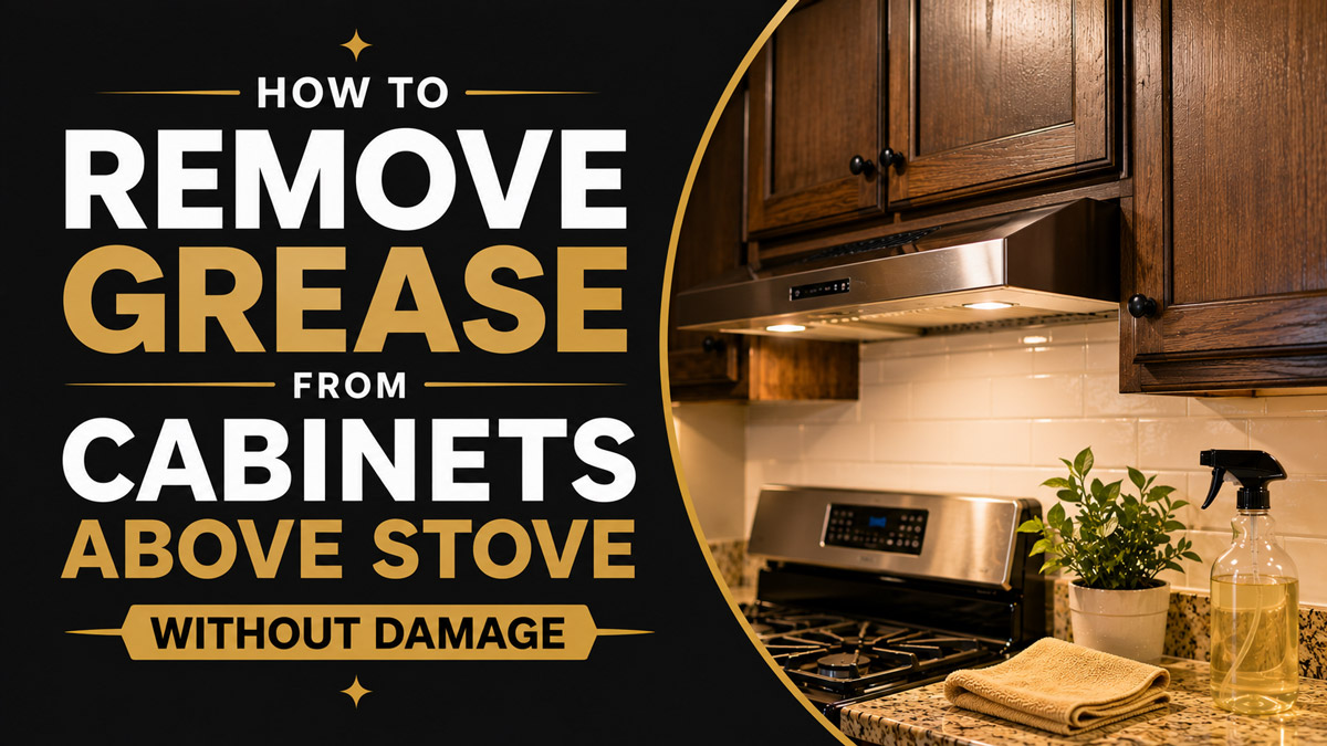 How To Remove Grease From Cabinets Above Stove Without Damage