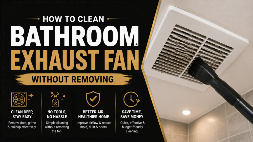 How to Clean Bathroom Exhaust Fan Without Removing
