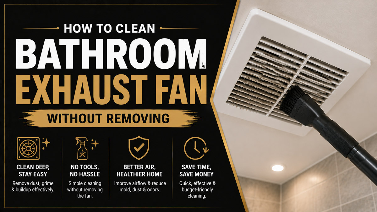 How to Clean Bathroom Exhaust Fan Without Removing