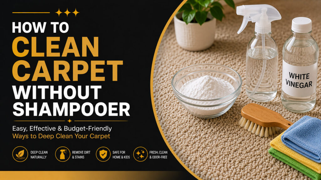 How to Clean Carpet Without Shampooer