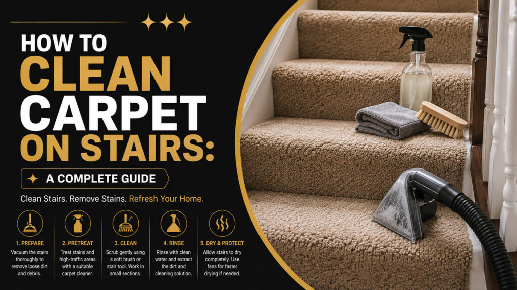 How to Clean Carpet on Stairs