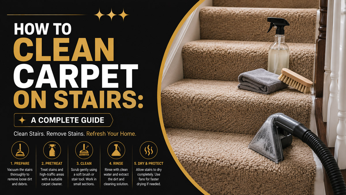How to Clean Carpet on Stairs