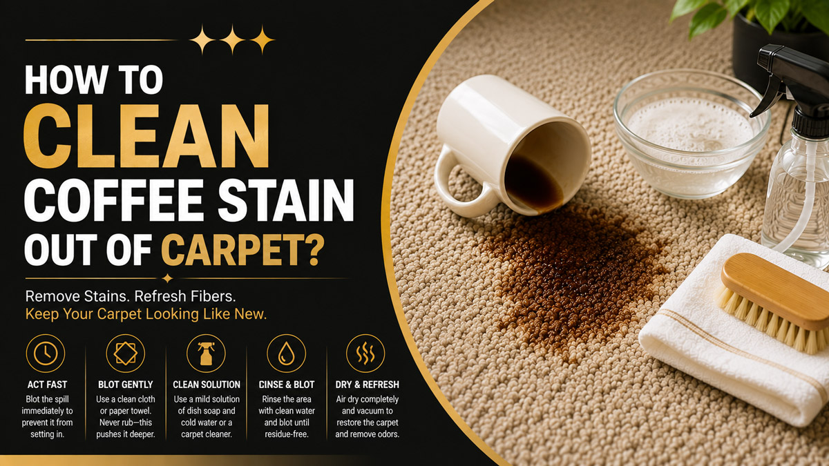 How to Clean Coffee Stain Out of Carpet