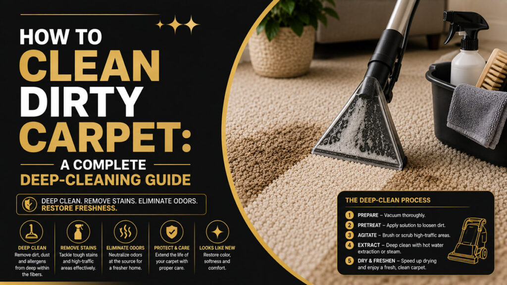 How to Clean Dirty Carpet