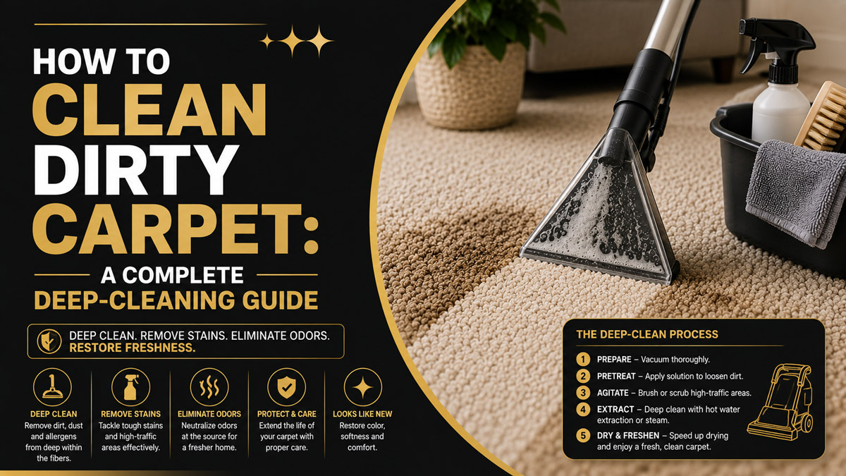 How to Clean Dirty Carpet