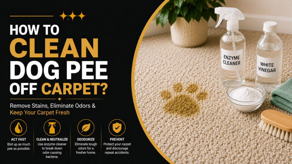 How to Clean Dog Pee Off Carpet