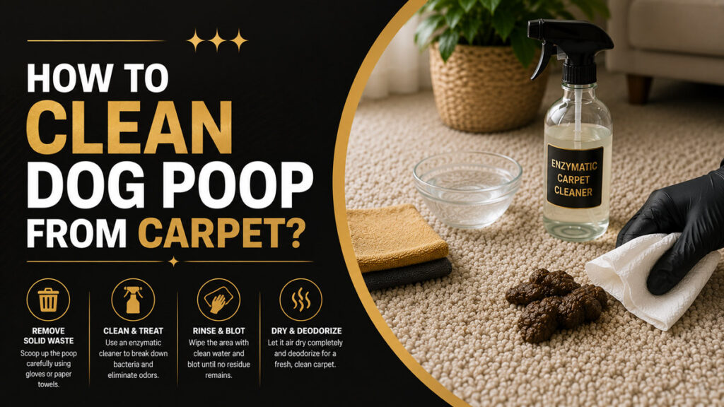 How to Clean Dog Poop from Carpet