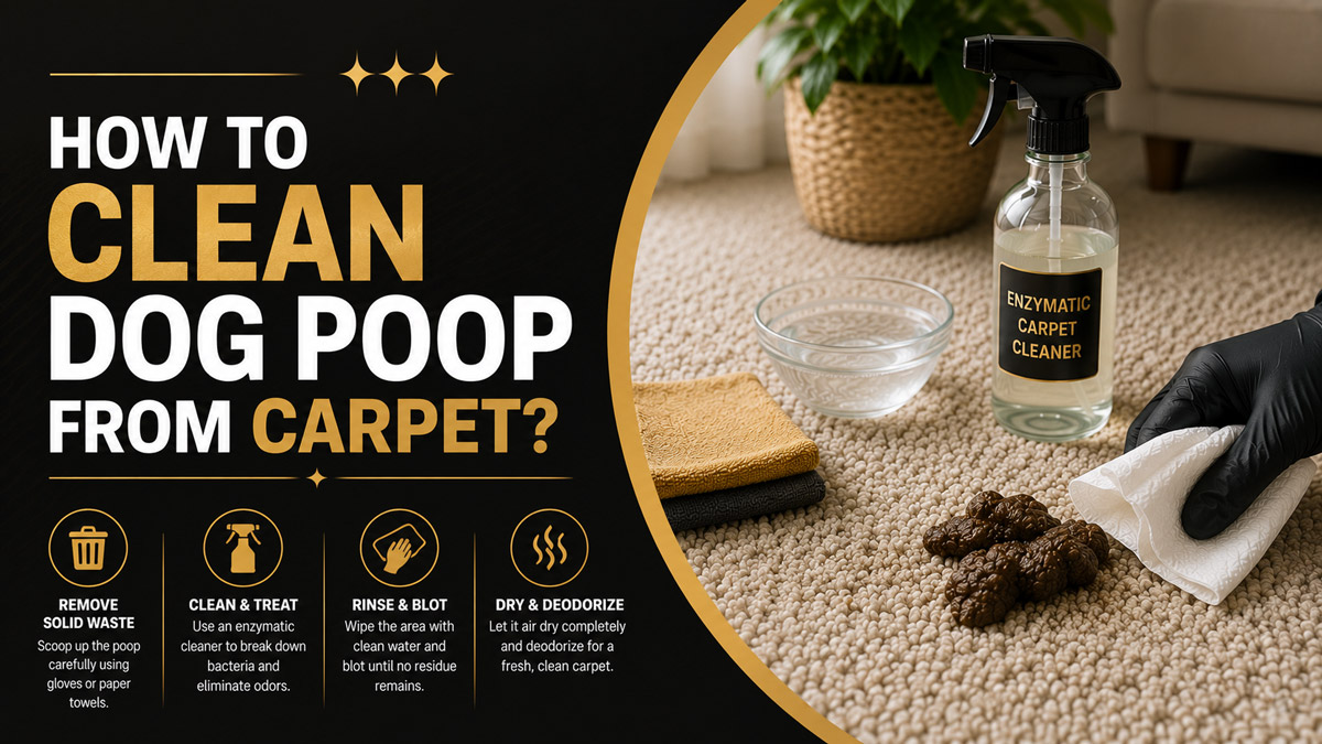How to Clean Dog Poop from Carpet