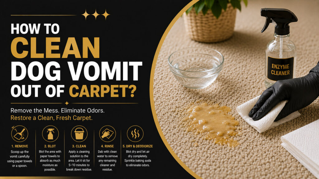 How to Clean Dog Vomit Out of Carpet
