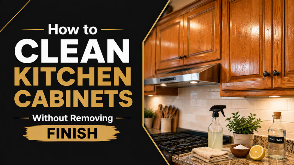 How to Clean Kitchen Cabinets Without Removing Finish