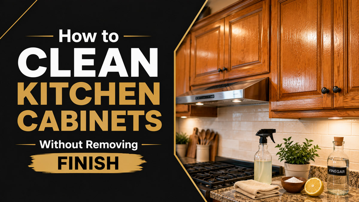 How to Clean Kitchen Cabinets Without Removing Finish