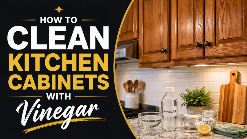 How to Clean Kitchen Cabinets with Vinegar