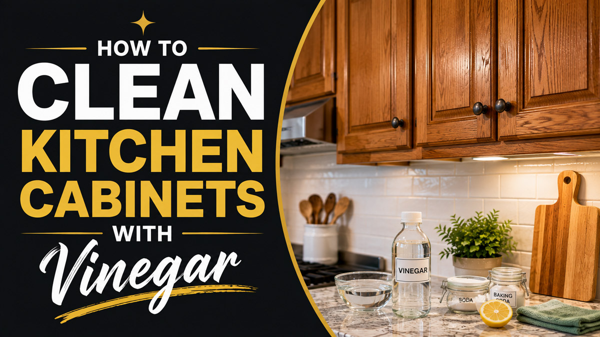 How to Clean Kitchen Cabinets with Vinegar