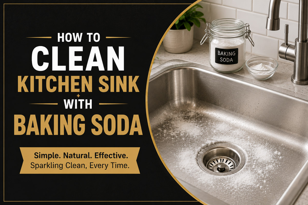 How to Clean Kitchen Sink with Baking Soda
