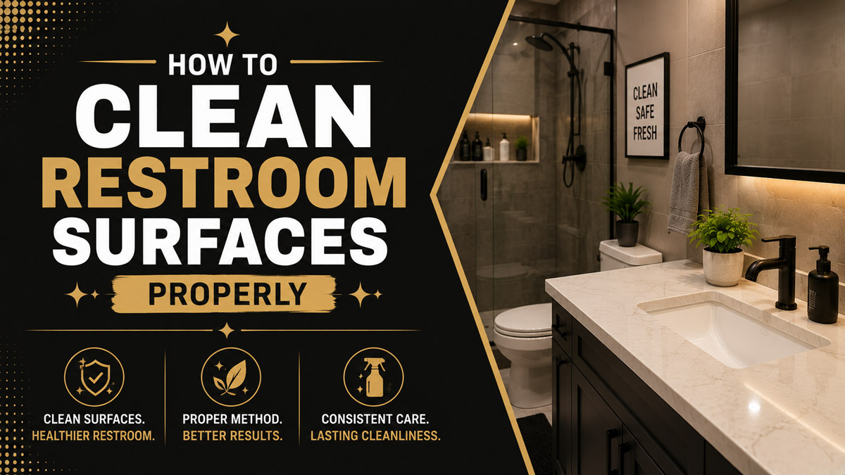 How to Clean Restroom Surfaces Properly