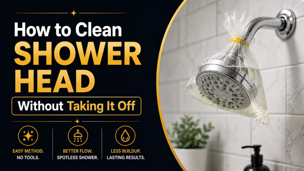 How to Clean Shower Head Without Taking It Off