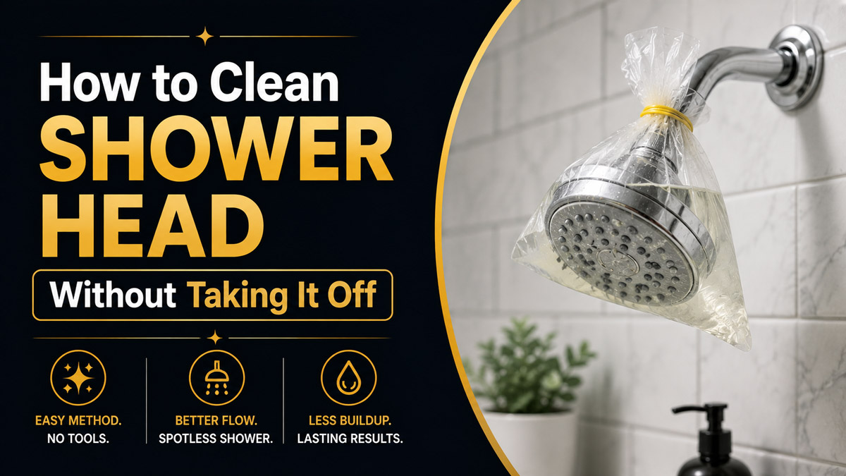 How to Clean Shower Head Without Taking It Off