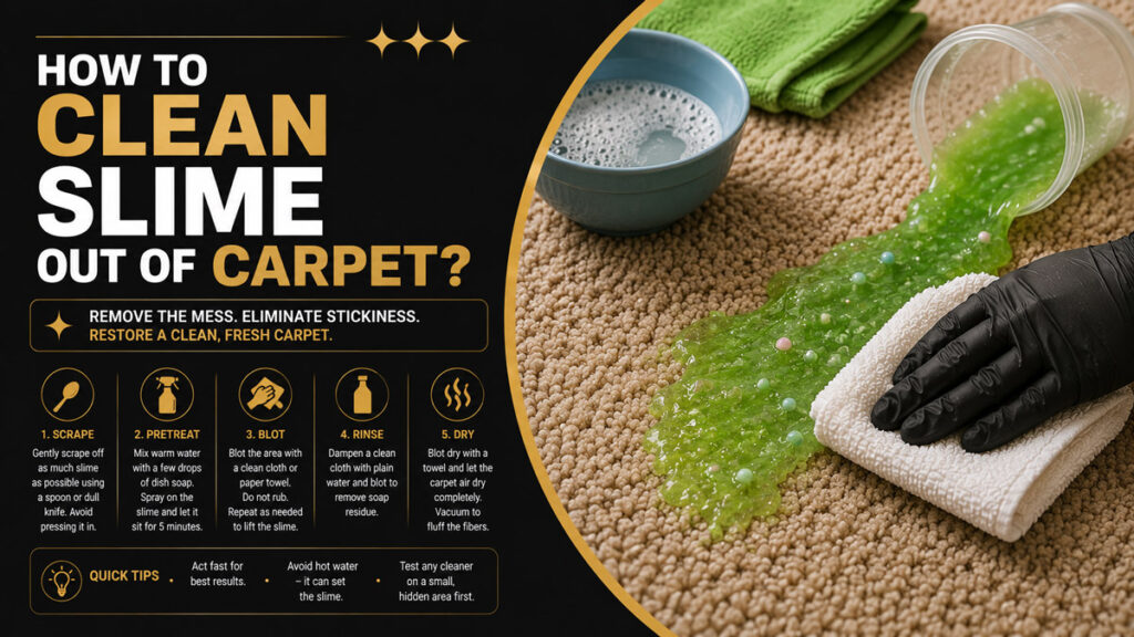 How to Clean Slime Out of Carpet