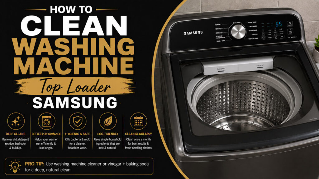 How to Clean Washing Machine Top Loader Samsung