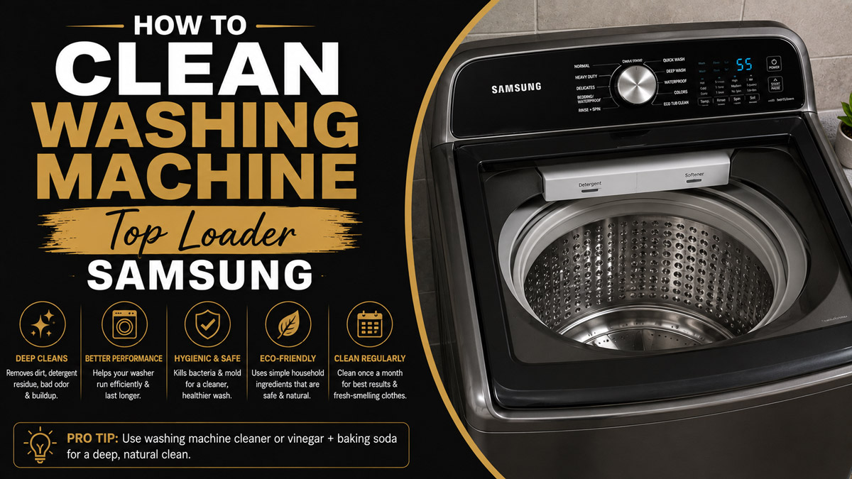 How to Clean Washing Machine Top Loader Samsung