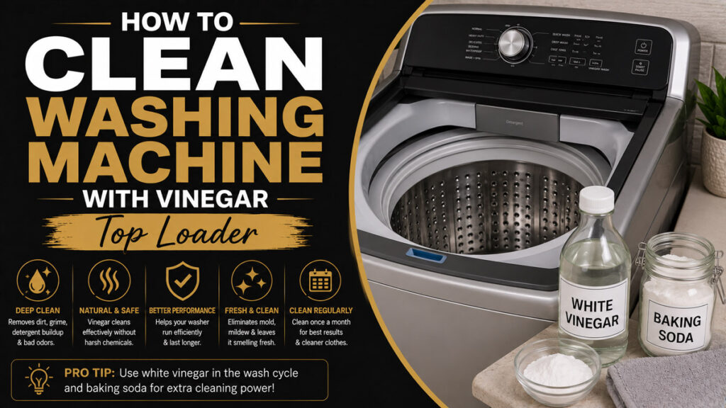 How to Clean Washing Machine With Vinegar Top Loader