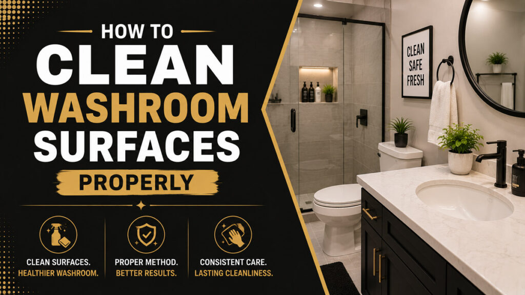 How to Clean Washroom Surfaces Properly