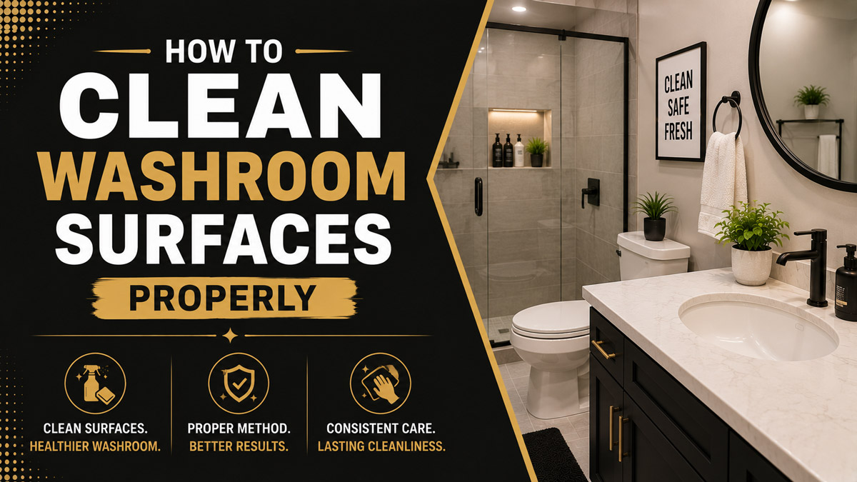How to Clean Washroom Surfaces Properly